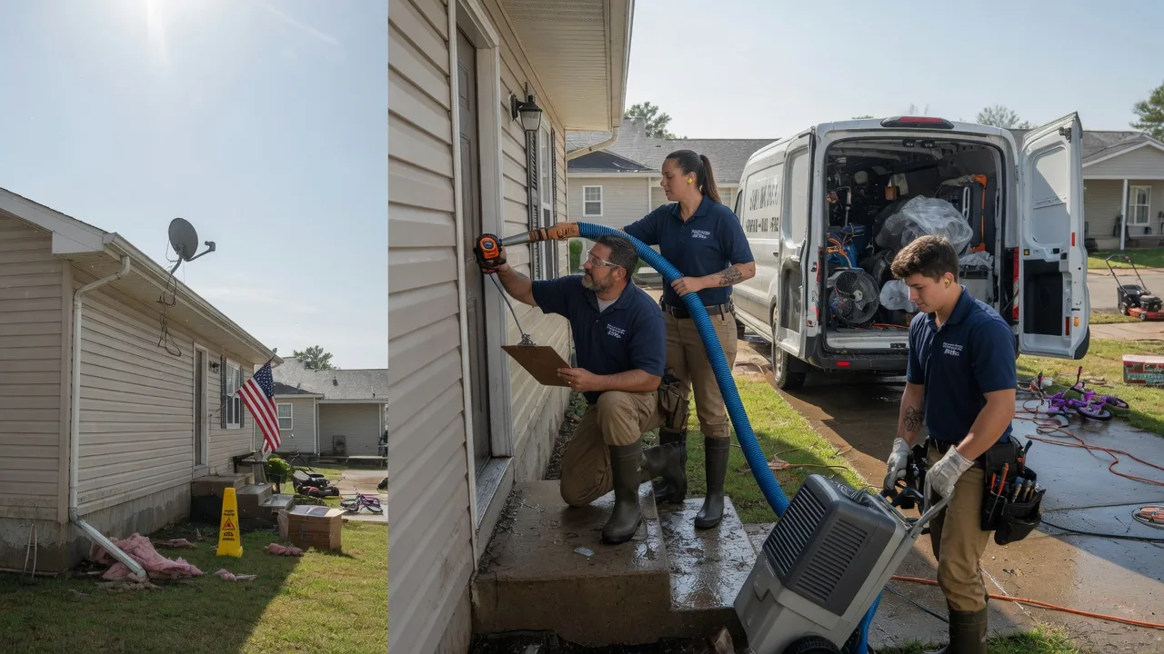 Ceiling Water Damage Restoration in Hunter, KS near me
